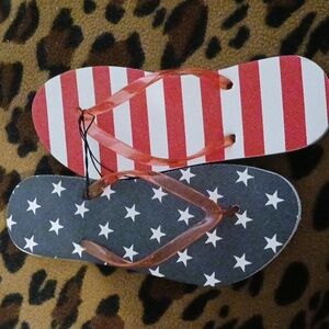 Patriotic Flip FlopsWear As Indoor Outdoor Or Shower Shoes